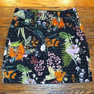 Topshop Floral Bedazzled Skirt